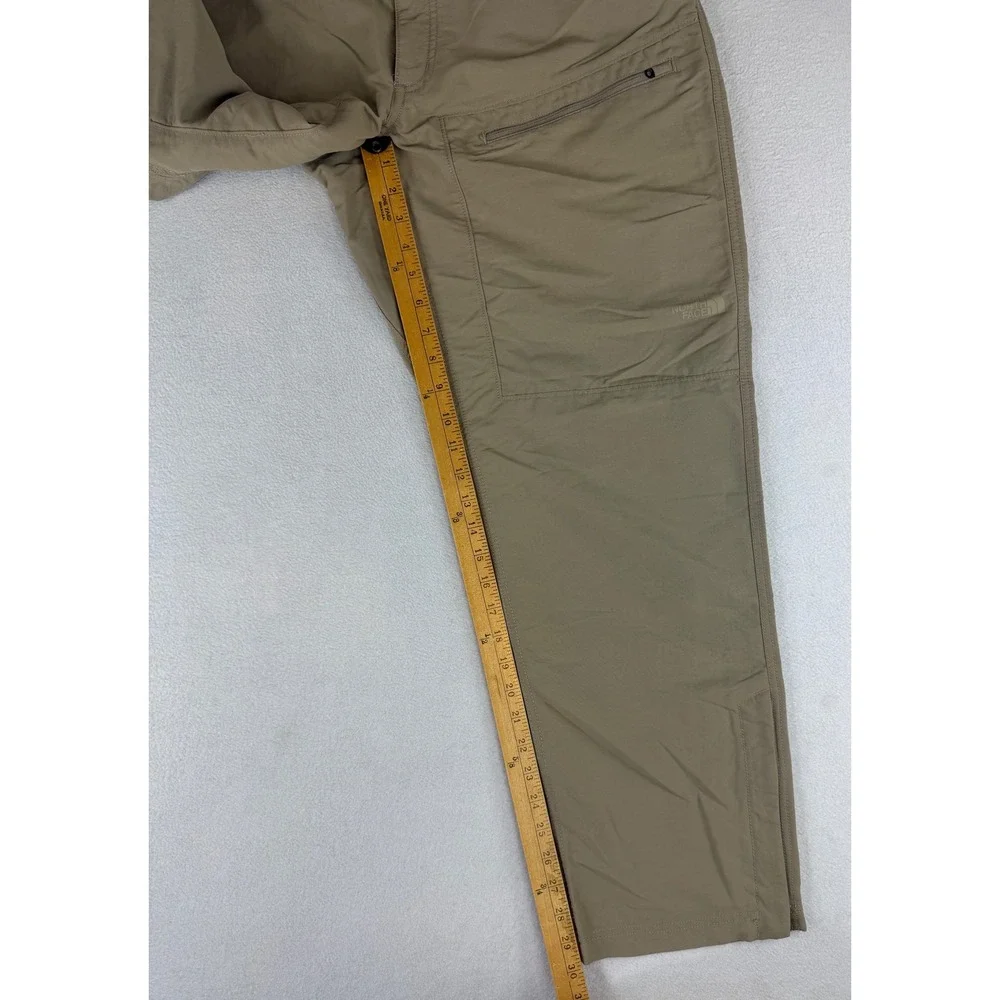 The North Face‎ Hiking Pants Mens 38 Tan Nylon Zipper Leg Outdoor Trekking